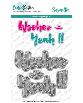 CarlijnDesign Snijmallen Woohoo Yeah (CDSN-0118) (OUTLET)