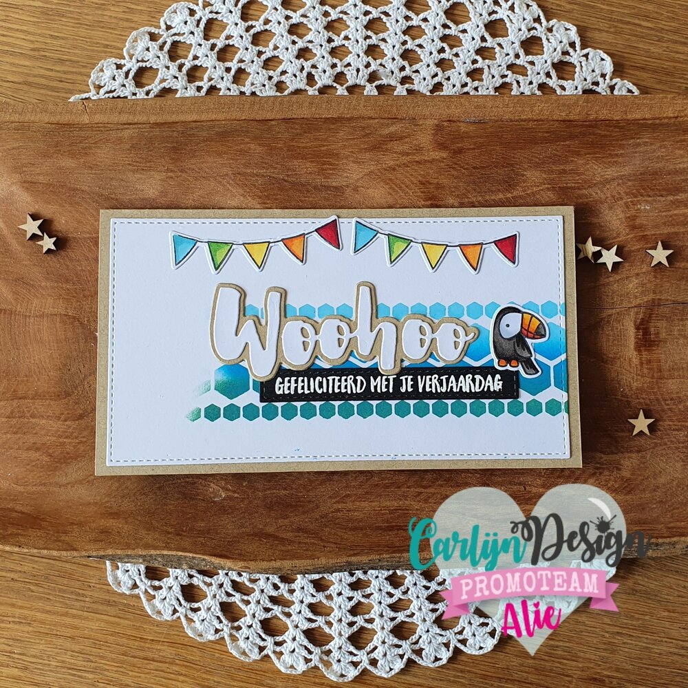 CarlijnDesign Snijmallen Woohoo Yeah (CDSN-0118) (OUTLET)