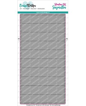 CarlijnDesign Snijmallen DL Slimline & A6 strepen (CDSN-0121) (OUTLET)