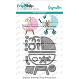 CarlijnDesign Snijmallen Kinderwagen & Wieg (CDSN-0152) (OUTLET)