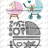 CarlijnDesign Snijmallen Kinderwagen & Wieg (CDSN-0152) (OUTLET)
