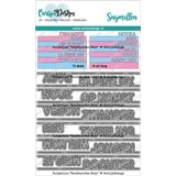 CarlijnDesign Snijmallen Randwoorden Baby (CDSN-0158) (OUTLET)