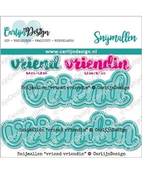 CarlijnDesign Snijmallen Vriend Vriendin (CDSN-0177) (OUTLET)