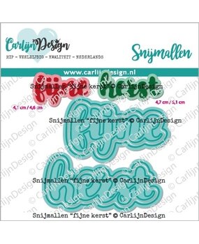 CarlijnDesign Snijmallen Fijne Kerst (CDSN-0184) (OUTLET)