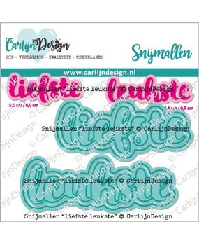 CarlijnDesign Snijmallen Liefste Leukste (CDSN-0189) (OUTLET)