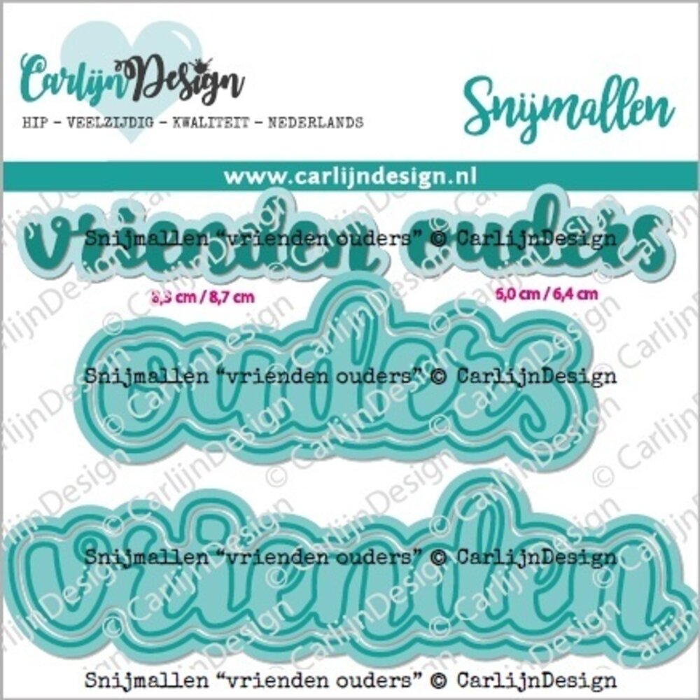 CarlijnDesign Snijmallen Vrienden Ouders (CDSN-0192) (OUTLET)