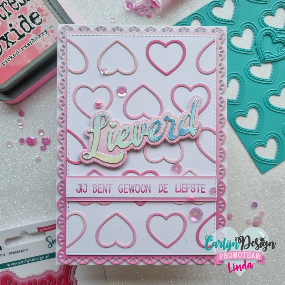 CarlijnDesign Snijmallen Grote Teksten 6 Lieverd (CDSN-0206) (OUTLET)