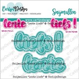 CarlijnDesign Snijmallen Lente Liefs (CDSN-0212) (OUTLET)