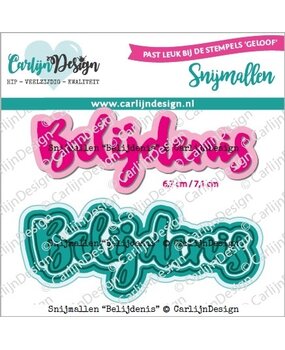 CarlijnDesign Snijmallen Belijdenis (CDSN-0229) (OUTLET)