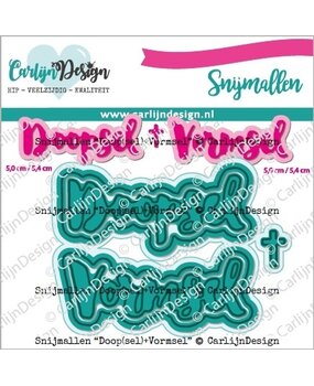CarlijnDesign Snijmallen Doop(sel) & Vormsel (CDSN-0231) (OUTLET)