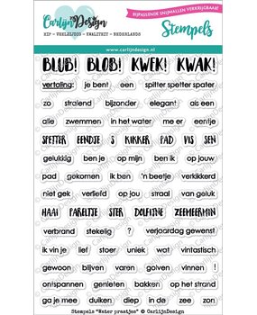 CarlijnDesign Stempels Water Praatjes (CDST-0030) (OUTLET)