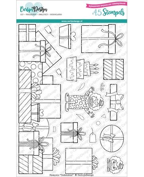 CarlijnDesign Stempels Slimline Cadeaus (CDST-0076) (OUTLET)