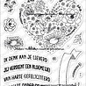 CarlijnDesign Bloemenhart Banner Stempels (CDST-0100) (OUTLET)