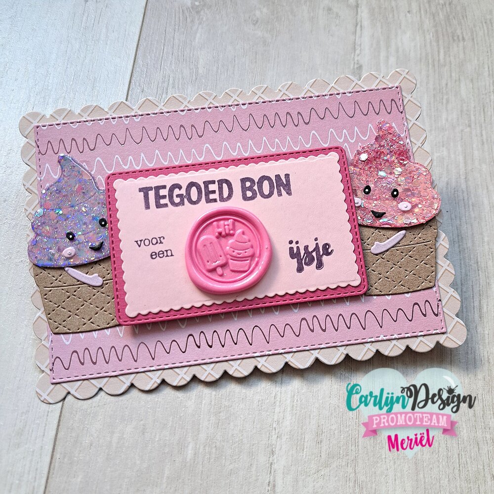 CarlijnDesign Wax Seal Stamper 21 Popsicle Smiles 1 Inch (CDWX-0038) (OUTLET)