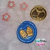 CarlijnDesign Wax Seal Stamper 21 Popsicle Smiles 1 Inch (CDWX-0038) (OUTLET)