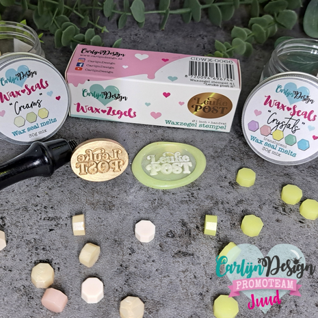 CarlijnDesign Waxzegel 41 Leuke post 2 + Handvat (CDWX-0066) (OUTLET)