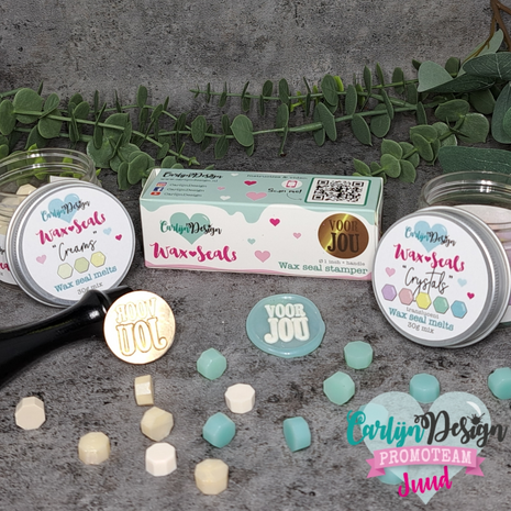 CarlijnDesign Waxzegel 42 Voor jou + Handvat (CDWX-0067) (OUTLET)
