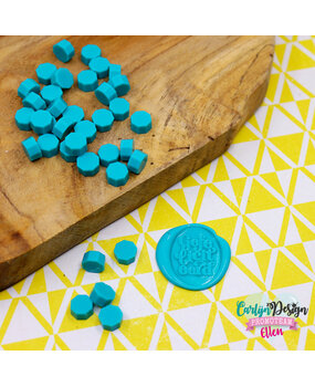 CarlijnDesign Waxzegel Melts Custom Turquoise (CDWX-0068) (OUTLET)