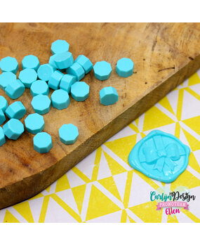 CarlijnDesign Waxzegel Melts Custom Aqua (CDWX-0069) (OUTLET)