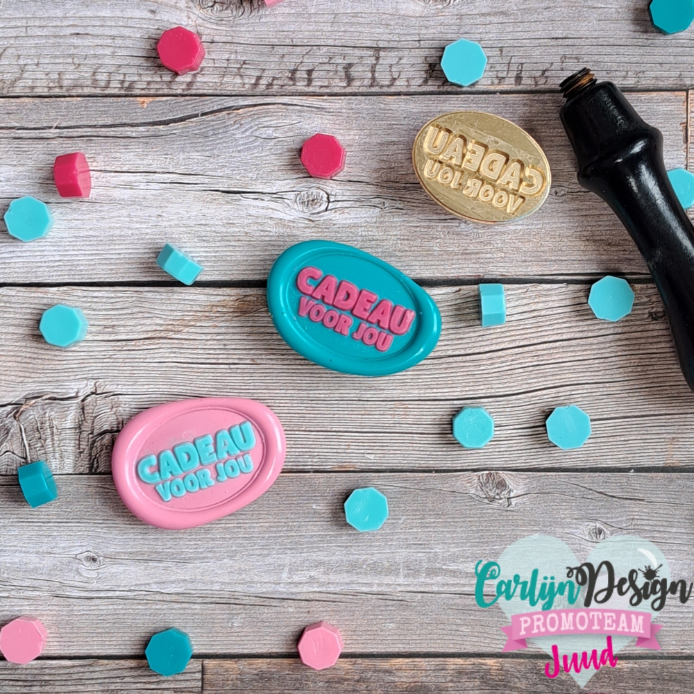 CarlijnDesign Wax Seal Stamper 44 Cadeau Voor Jou (CDWX-0073) (OUTLET)