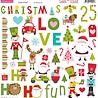 Bella BLVD Santa Squad Chipboard Icons (BB2194) (OUTLET)