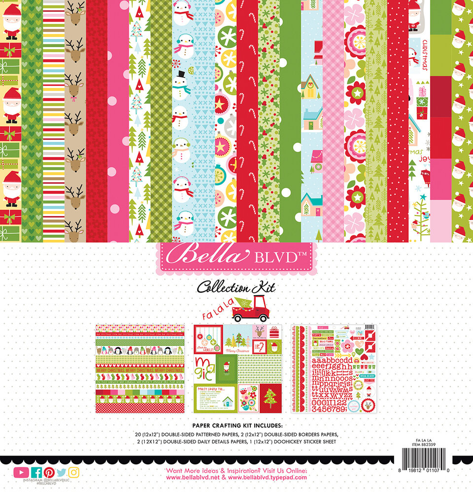 Bella BLVD Fa La La 12x12 Inch Collection Kit (BB2359) (OUTLET)