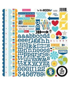 Bella BLVD To the Moon Doohickey Cardstock Stickers (BB2406) (OUTLET)