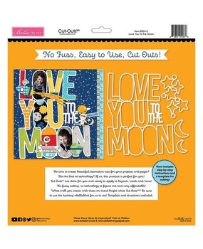Bella BLVD Love You to the Moon Cut Outs (BB2415) (OUTLET)