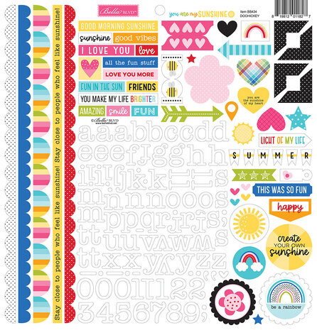 Bella BLVD You Are My Sunshine Doohickey Cardstock Stickers (BB2434) (OUTLET)