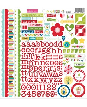 Bella BLVD Let Us Adore Him Doohickey Cardstock Stickers (BB2482) (OUTLET)