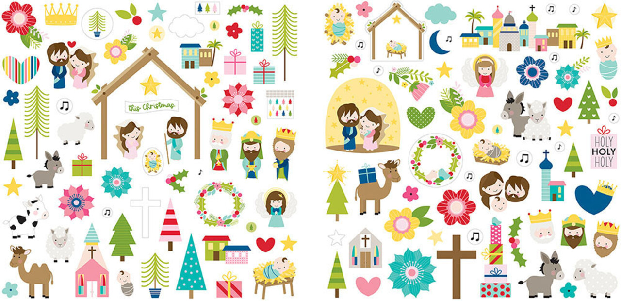 Bella BLVD Let Us Adore Him Ephemera Icons (BB2483) (OUTLET)