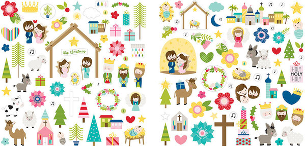 Bella BLVD Let Us Adore Him Ephemera Icons (BB2483) (OUTLET)