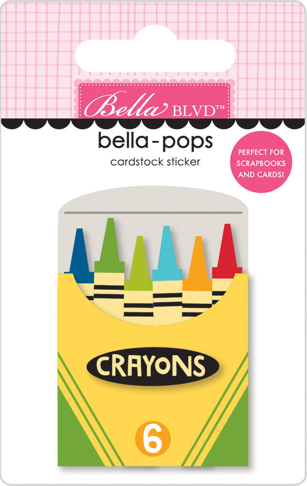 Bella BLVD School Is Cool Color Me Happy Bella-Pops (BB2574) (OUTLET)