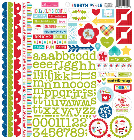 Bella BLVD The North Pole Doohickey Cardstock Stickers (BB2621) (OUTLET)