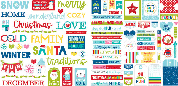 Bella BLVD The North Pole Ephemera Words (BB2623) (OUTLET)