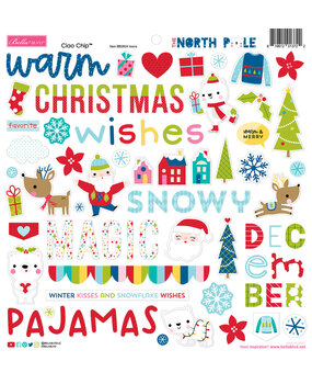 Bella BLVD The North Pole Ciao Chipboard Icons (BB2624) (OUTLET)