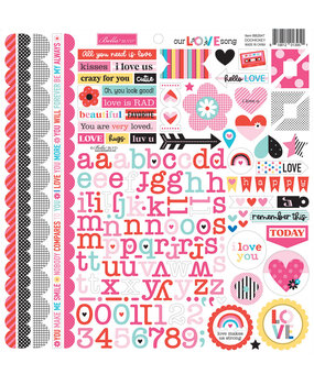 Bella BLVD Our Love Song Doohickey Cardstock Stickers (BB2647) (OUTLET)