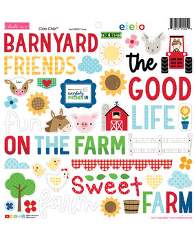 Bella BLVD EIEIO Ciao Chipboard Icons (BB2677) (OUTLET)