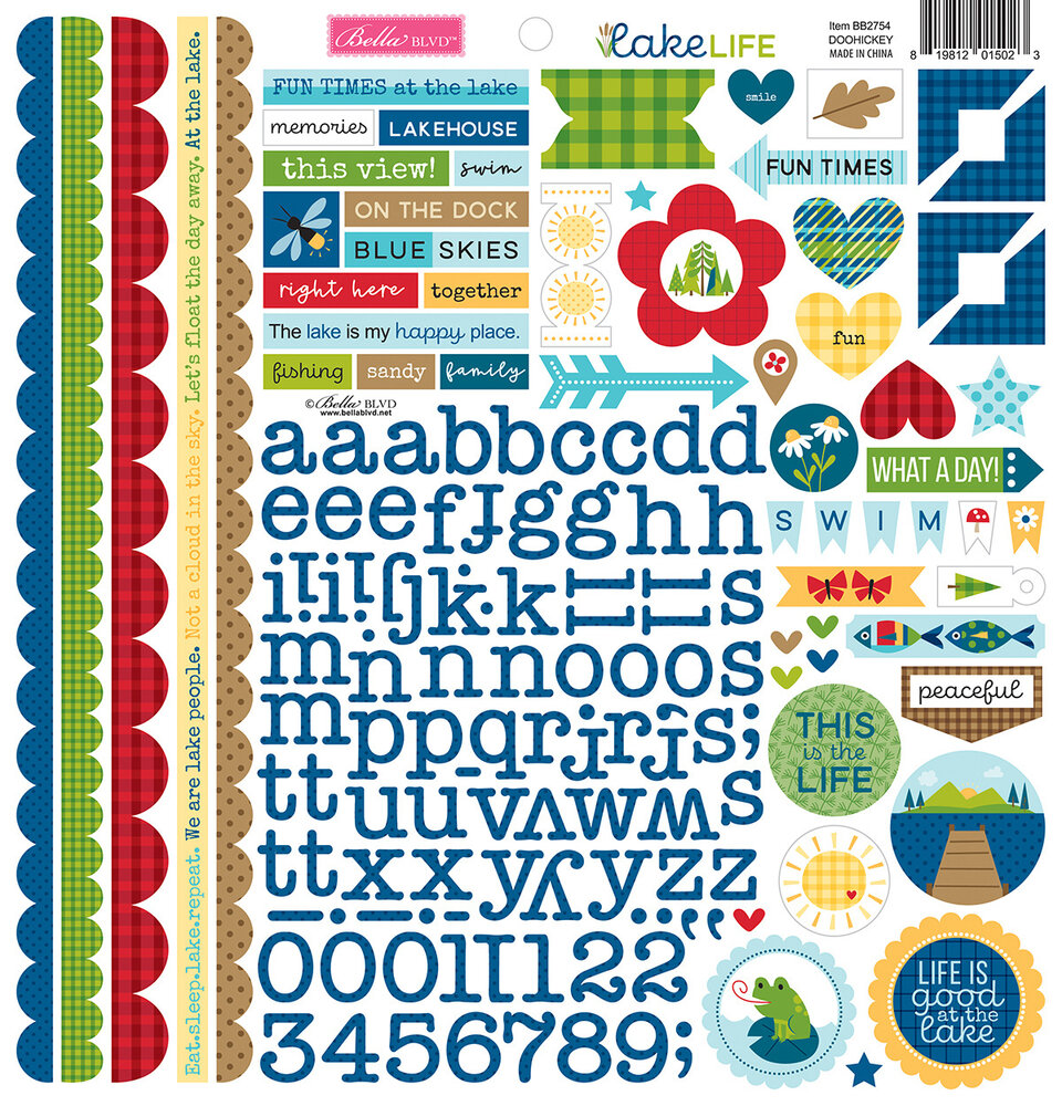 Bella BLVD Lake Life Doohickey Cardstock Stickers (BB2754) (OUTLET)