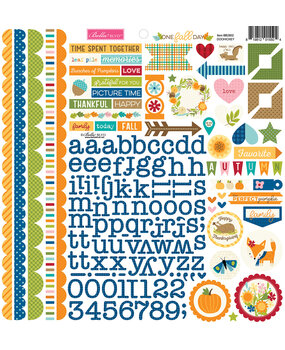 Bella BLVD One Fall Day Doohickey Cardstock Stickers (BB2802) (OUTLET)