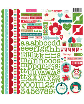 Bella BLVD Merry Little Christmas Doohickey Cardstock Stickers (BB2828) (OUTLET)