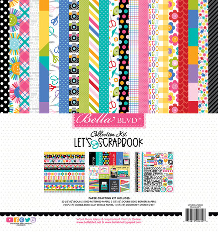 Bella BLVD Let's Scrapbook! Collection Kit (BB2871) (OUTLET) Bella BLVD Let's Scrapbook! Collection Kit (BB2871) (OUTLET)