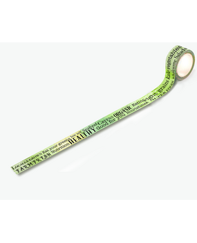 AALL and Create Washi Tape 20mm 10m Eat Your Greens (AALL-MT-085) (OUTLET)