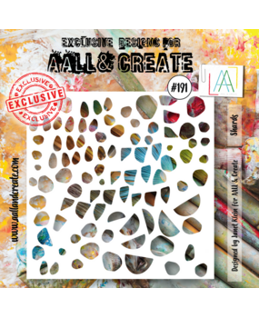 AALL and Create Stencil 6x6 Inch Shards (AALL-PC-191) (OUTLET)