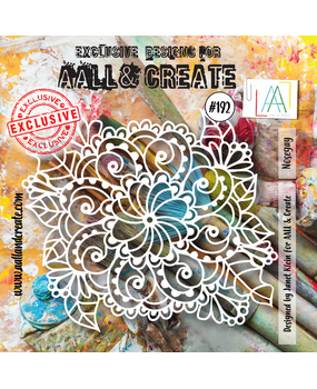 AALL and Create Stencil 6x6 Inch Nosegay (AALL-PC-192) (OUTLET)