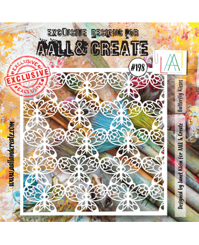 AALL and Create Stencil 6x6 Inch Butterfly Kisses (AALL-PC-198) (OUTLET)