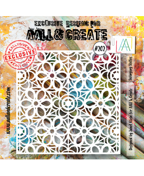 AALL and Create Stencil 6x6 Inch Swinging Sixties (AALL-PC-202) (OUTLET)