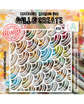 AALL and Create Stencil 6x6 Inch Scales (AALL-PC-211) (OUTLET)