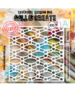 AALL and Create Stencil 6x6 Inch Upstream (AALL-PC-212) (OUTLET)