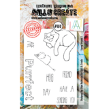 AALL and Create Stamp Set A7 Furry Friends (AALL-TP-100) (OUTLET)